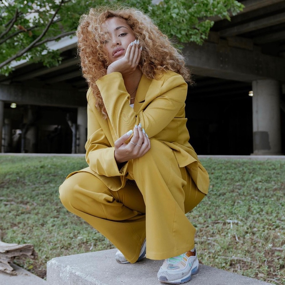 Nasty Gal Yellow Pant Suit